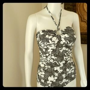 Flowered Michael Kors 1-Piece Swimsuit